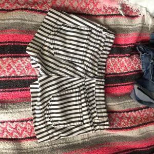 striped booty shorts